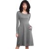 imageLock and Love LL Womens Comfy Casual Short Sleeve Flowy Dresses Loose Plain Dress with PocketsWdr2305hdg