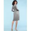 imageLock and Love LL Womens Comfy Casual Short Sleeve Flowy Dresses Loose Plain Dress with PocketsWdr2305heathergrey