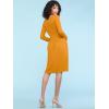 imageLock and Love LL Womens Comfy Casual Short Sleeve Flowy Dresses Loose Plain Dress with PocketsWdr2305mustard