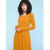 imageLock and Love LL Womens Comfy Casual Short Sleeve Flowy Dresses Loose Plain Dress with PocketsWdr2305mustard
