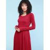 imageLock and Love LL Womens Comfy Casual Short Sleeve Flowy Dresses Loose Plain Dress with PocketsWdr2305red