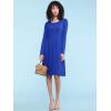 imageLock and Love LL Womens Comfy Casual Short Sleeve Flowy Dresses Loose Plain Dress with PocketsWdr2305royalbrite