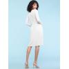 imageLock and Love LL Womens Comfy Casual Short Sleeve Flowy Dresses Loose Plain Dress with PocketsWdr2305white