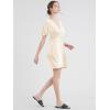 imageLock and Love Womens Short Sleeve Kimono Style Deep V Neck Casual Summer Dress S3XL Plus SizeWdr1338cream
