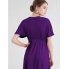imageLock and Love Womens Short Sleeve Kimono Style Deep V Neck Casual Summer Dress S3XL Plus SizeWdr1338darkpurple