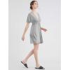 imageLock and Love Womens Short Sleeve Kimono Style Deep V Neck Casual Summer Dress S3XL Plus SizeWdr1338heathergrey