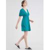 imageLock and Love Womens Short Sleeve Kimono Style Deep V Neck Casual Summer Dress S3XL Plus SizeWdr1338jade