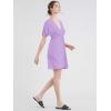 imageLock and Love Womens Short Sleeve Kimono Style Deep V Neck Casual Summer Dress S3XL Plus SizeWdr1338lilac