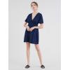 imageLock and Love Womens Short Sleeve Kimono Style Deep V Neck Casual Summer Dress S3XL Plus SizeWdr1338navy