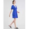 imageLock and Love Womens Short Sleeve Kimono Style Deep V Neck Casual Summer Dress S3XL Plus SizeWdr1338royalbrite