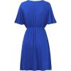 imageLock and Love Womens Short Sleeve Kimono Style Deep V Neck Casual Summer Dress S3XL Plus SizeWdr1338royalbrite