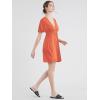 imageLock and Love Womens Short Sleeve Kimono Style Deep V Neck Casual Summer Dress S3XL Plus SizeWdr1338salmon