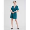 imageLock and Love Womens Short Sleeve Kimono Style Deep V Neck Casual Summer Dress S3XL Plus SizeWdr1338teal
