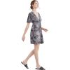 imageLock and Love Womens Short Sleeve Kimono Style Deep V Neck Casual Summer Dress S3XL Plus SizeWdr2386black