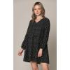 imageLock and Love Womens Summer Tunic Dress V Neck Casual Loose Flowy Swing Shift DressWdr2351blackpolka