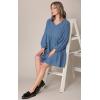 imageLock and Love Womens Summer Tunic Dress V Neck Casual Loose Flowy Swing Shift DressWdr2351denim