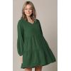 imageLock and Love Womens Summer Tunic Dress V Neck Casual Loose Flowy Swing Shift DressWdr2351green