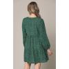 imageLock and Love Womens Summer Tunic Dress V Neck Casual Loose Flowy Swing Shift DressWdr2351greenpolka