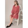imageLock and Love Womens Summer Tunic Dress V Neck Casual Loose Flowy Swing Shift DressWdr2351mulberry