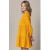 imageLock and Love Womens Summer Tunic Dress V Neck Casual Loose Flowy Swing Shift DressWdr2351mustard