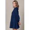 imageLock and Love Womens Summer Tunic Dress V Neck Casual Loose Flowy Swing Shift DressWdr2351navy