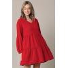 imageLock and Love Womens Summer Tunic Dress V Neck Casual Loose Flowy Swing Shift DressWdr2351red