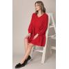 imageLock and Love Womens Summer Tunic Dress V Neck Casual Loose Flowy Swing Shift DressWdr2351red