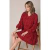 imageLock and Love Womens Summer Tunic Dress V Neck Casual Loose Flowy Swing Shift DressWdr2351winepolka