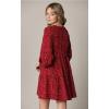 imageLock and Love Womens Summer Tunic Dress V Neck Casual Loose Flowy Swing Shift DressWdr2351winepolka