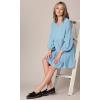 imageLock and Love Womens Summer Tunic Dress V Neck Casual Loose Flowy Swing Shift DressWdr2354aqua