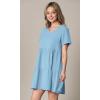 imageLock and Love Womens Summer Tunic Dress V Neck Casual Loose Flowy Swing Shift DressWdr2354aqua