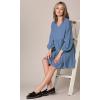 imageLock and Love Womens Summer Tunic Dress V Neck Casual Loose Flowy Swing Shift DressWdr2354denim