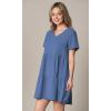 imageLock and Love Womens Summer Tunic Dress V Neck Casual Loose Flowy Swing Shift DressWdr2354denim