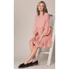 imageLock and Love Womens Summer Tunic Dress V Neck Casual Loose Flowy Swing Shift DressWdr2354pink
