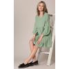 imageLock and Love Womens Summer Tunic Dress V Neck Casual Loose Flowy Swing Shift DressWdr2354sage