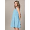 imageLock and Love Womens Summer Tunic Dress V Neck Casual Loose Flowy Swing Shift DressWdr2357aqua