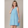 imageLock and Love Womens Summer Tunic Dress V Neck Casual Loose Flowy Swing Shift DressWdr2357aqua