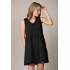imageLock and Love Womens Summer Tunic Dress V Neck Casual Loose Flowy Swing Shift DressWdr2357black