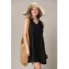 imageLock and Love Womens Summer Tunic Dress V Neck Casual Loose Flowy Swing Shift DressWdr2357black
