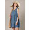 imageLock and Love Womens Summer Tunic Dress V Neck Casual Loose Flowy Swing Shift DressWdr2357denim