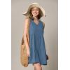 imageLock and Love Womens Summer Tunic Dress V Neck Casual Loose Flowy Swing Shift DressWdr2357denim