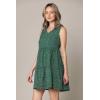 imageLock and Love Womens Summer Tunic Dress V Neck Casual Loose Flowy Swing Shift DressWdr2357greenpolka