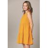 imageLock and Love Womens Summer Tunic Dress V Neck Casual Loose Flowy Swing Shift DressWdr2357mustard