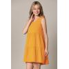 imageLock and Love Womens Summer Tunic Dress V Neck Casual Loose Flowy Swing Shift DressWdr2357mustard
