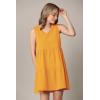 imageLock and Love Womens Summer Tunic Dress V Neck Casual Loose Flowy Swing Shift DressWdr2357mustard