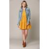 imageLock and Love Womens Summer Tunic Dress V Neck Casual Loose Flowy Swing Shift DressWdr2357mustardpolka