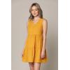 imageLock and Love Womens Summer Tunic Dress V Neck Casual Loose Flowy Swing Shift DressWdr2357mustardpolka