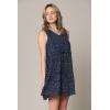 imageLock and Love Womens Summer Tunic Dress V Neck Casual Loose Flowy Swing Shift DressWdr2357navypolka