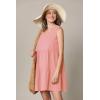 imageLock and Love Womens Summer Tunic Dress V Neck Casual Loose Flowy Swing Shift DressWdr2357pink