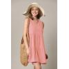 imageLock and Love Womens Summer Tunic Dress V Neck Casual Loose Flowy Swing Shift DressWdr2357pink